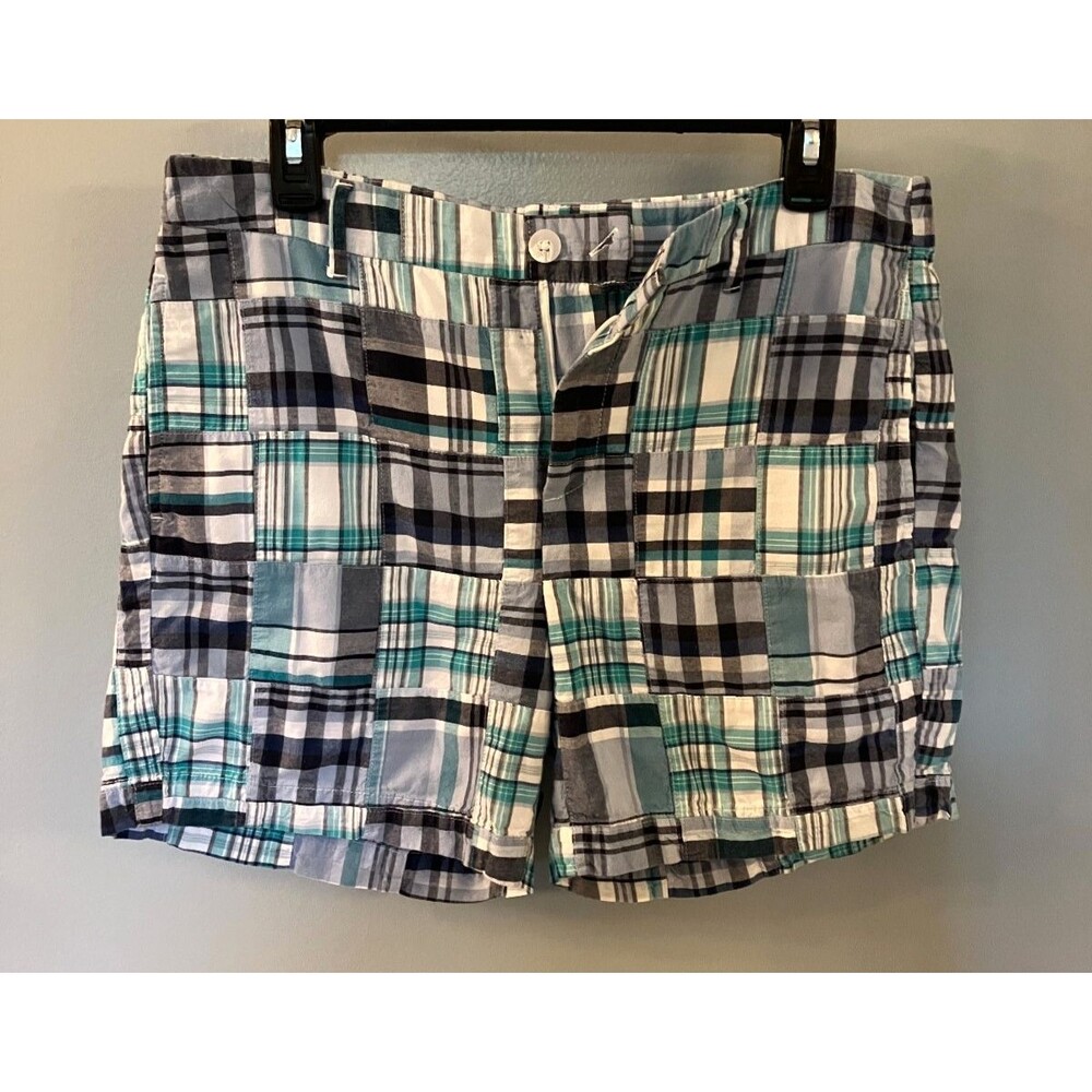 Croft & Barrow Womens Shorts Blue/Green/White Size 10